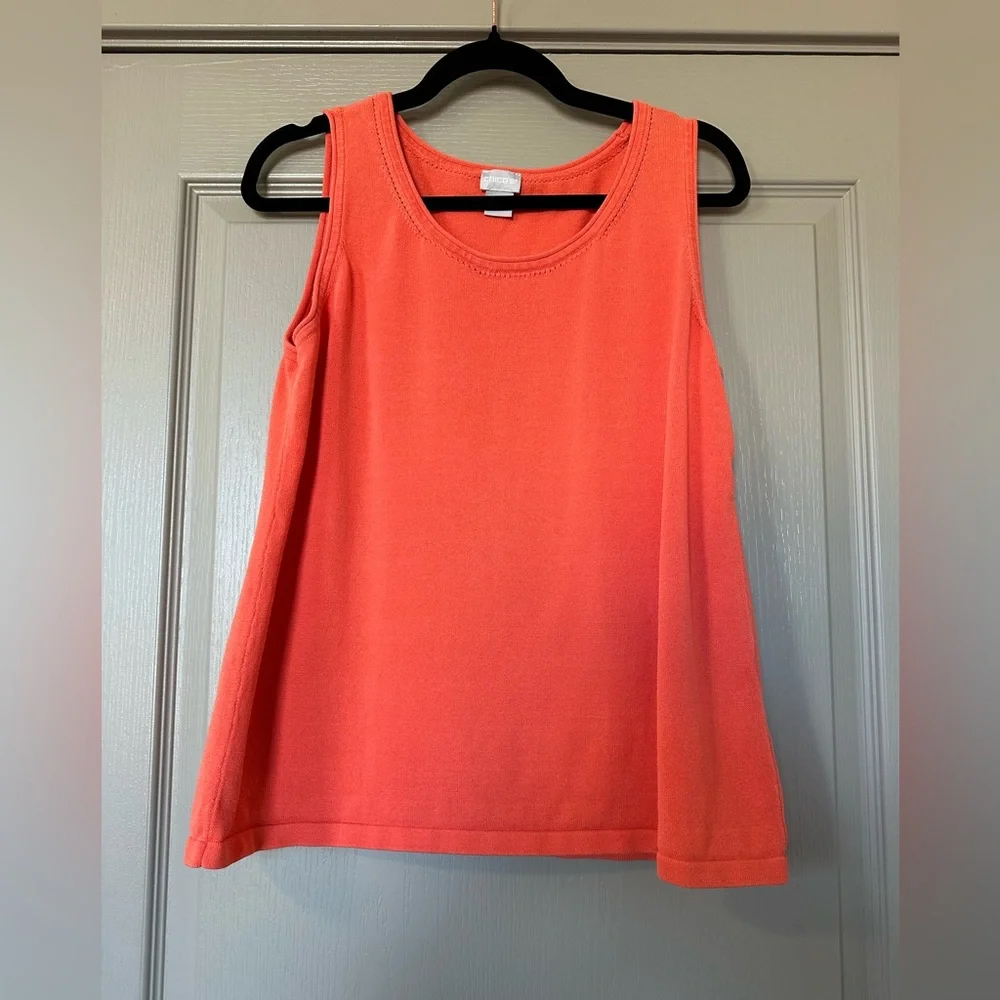 Chico’s Eyelet Button-Front Top + Matching Tank Set
